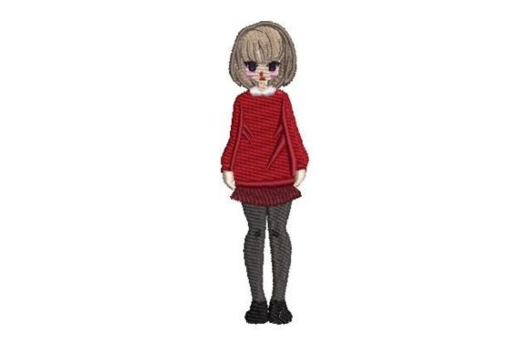 Anime-style Girl: A Seasonal Embroidery Review