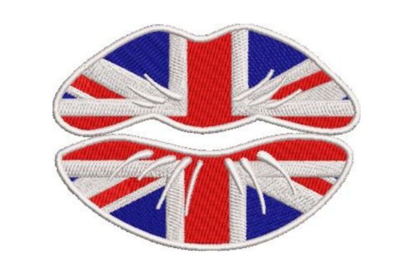 British Lips Embroidery Design Review