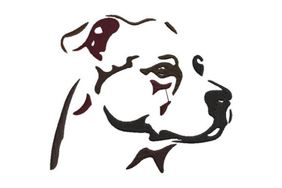 Dog Colored Sketch: A Warm, Expressive Embroidery Design for Meaningful Gifts