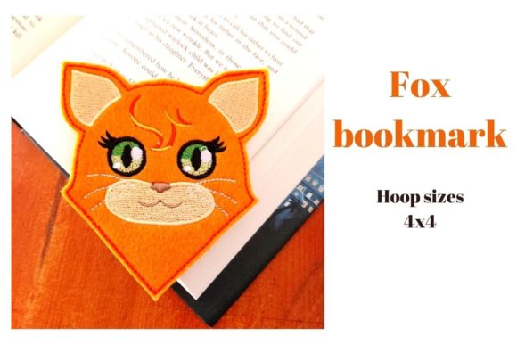Fox Corner Bookmark: A Boutique Sweatshirt Embroidery Review