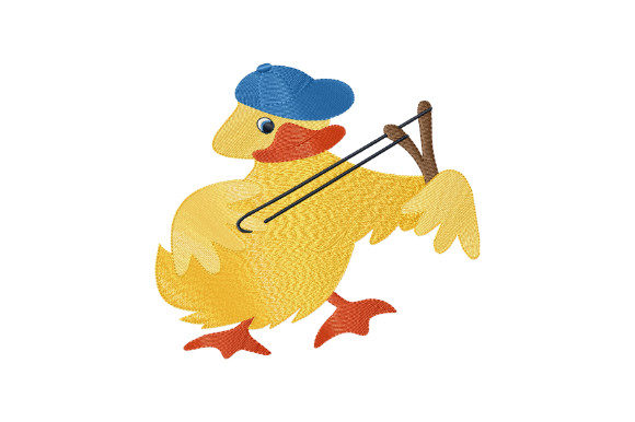 Funny Duckling with a Slingshot