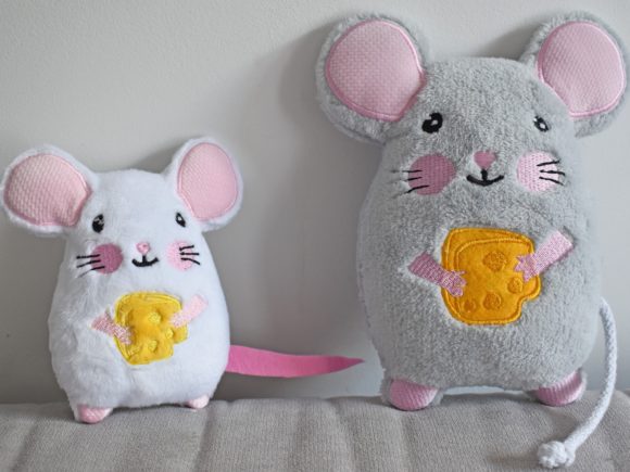 Mouse Stuffie ITH Embroidery Design