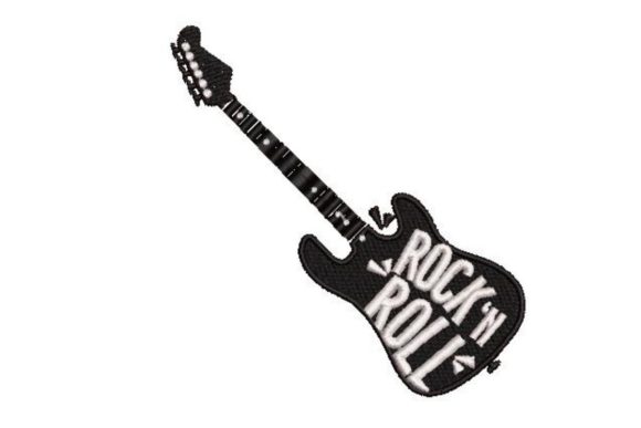 Rock N Roll Guitar Embroidery Design Review