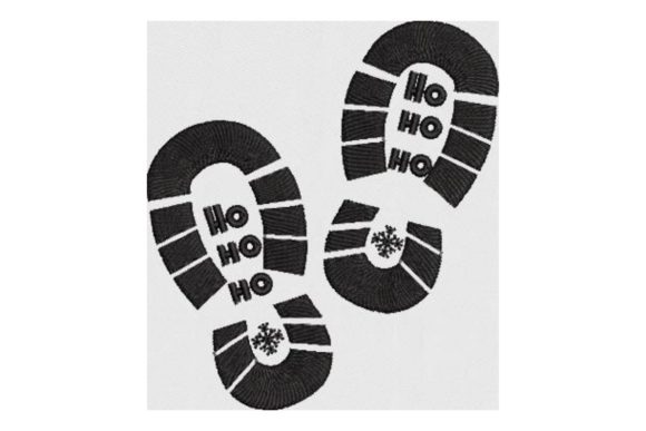Santa Claus Shoe Prints