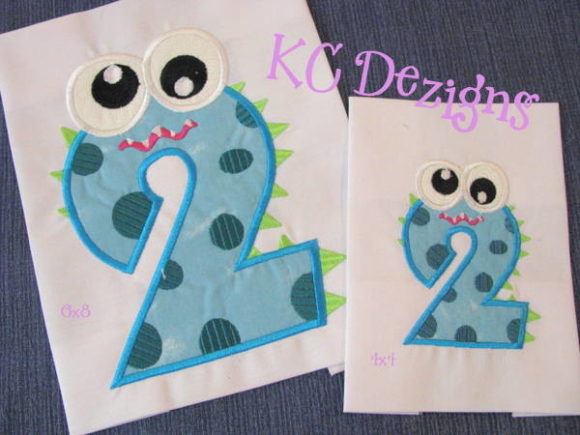 Silly Monster Number 2 Applique