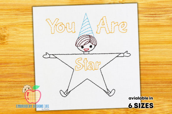 You Are Star Written with a Star and Boy